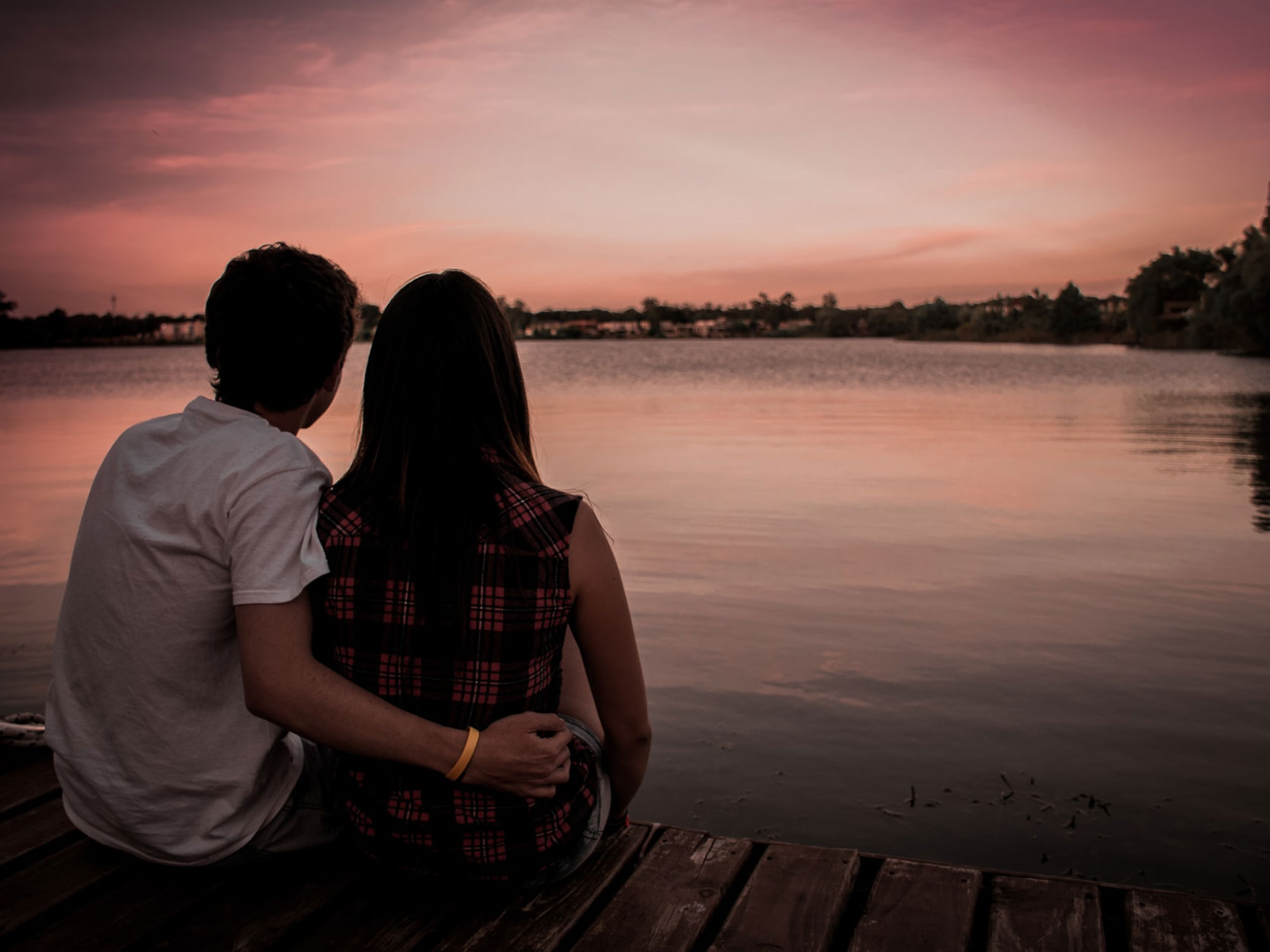 Couple and candles